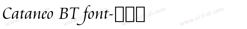 Cataneo BT font字体转换